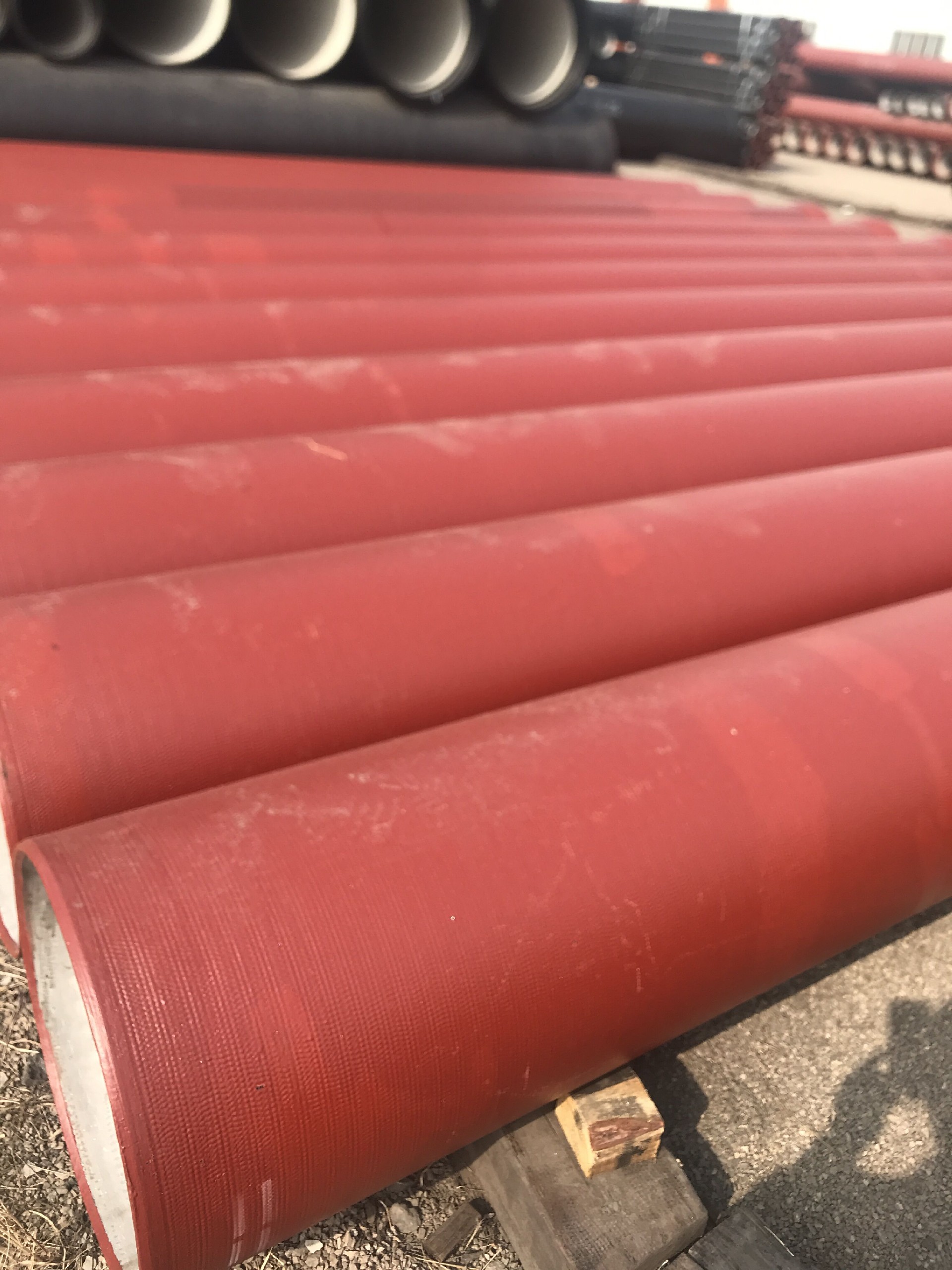 Ductile iron pipes for sewage water(, Class K9, K8, K12, C40,C30& C25 in 6 Meters or 5.7Meter or 5.5 Meter, Bitumen+ Zinc outside painting and high-alumina cement lining inside)